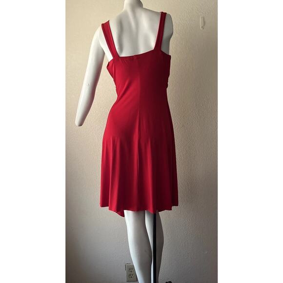 Vintage Y2K Dress Ruby Rox Whimsigoth Red Medium Asymmetric Hem HOCO Formal - Picture 14 of 16